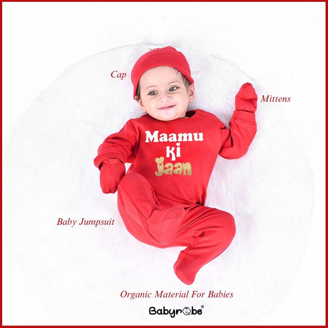 "Soft and comfortable baby jumpsuit set with custom name and design."