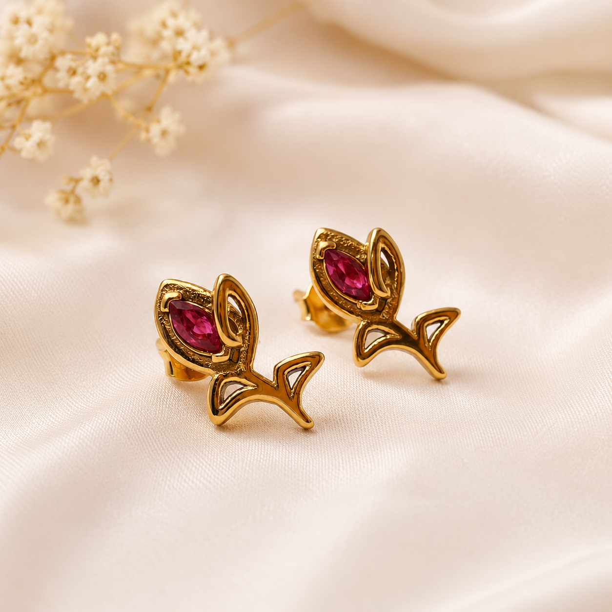 Tulip Studs| 18K Gold Plated (Copy)