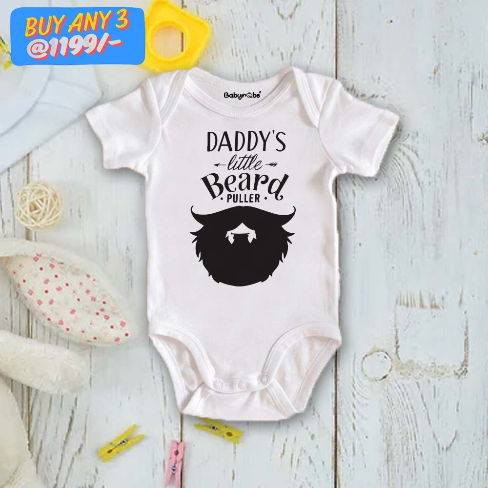 Dad's Little Beard Puller Onesie