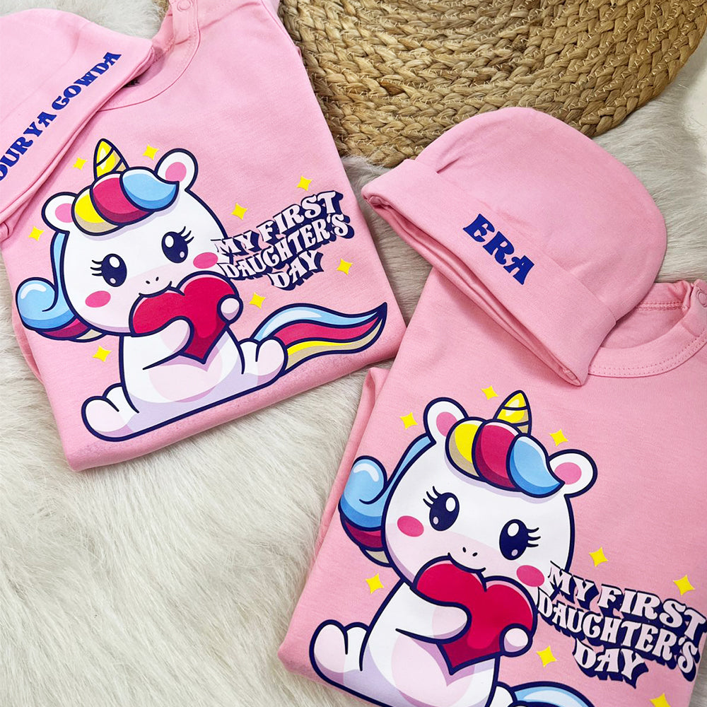 My 1st Daughter's Day Unicorn (Jumpsuit Set)
