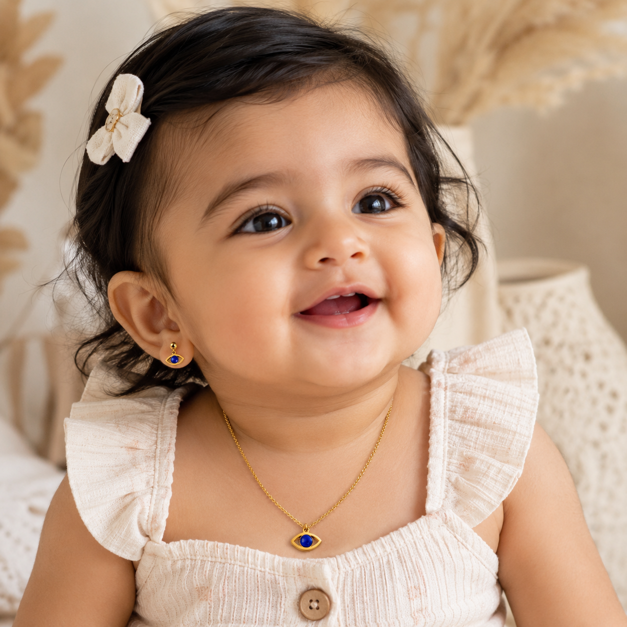 Evil Eye Toddler Pendant Set | 18K Gold Plated (Copy)