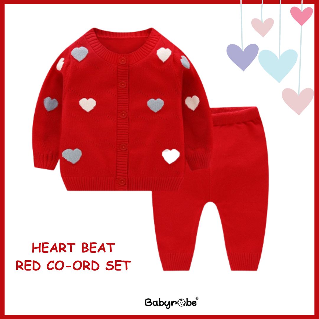 Heart Beat Red Co-Ord Set