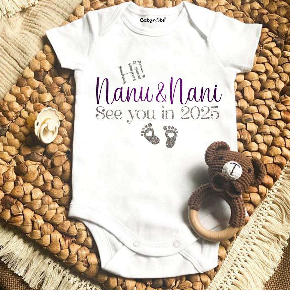 Pregnancy Announcements half romper ,Personalized baby onesie for your baby's "