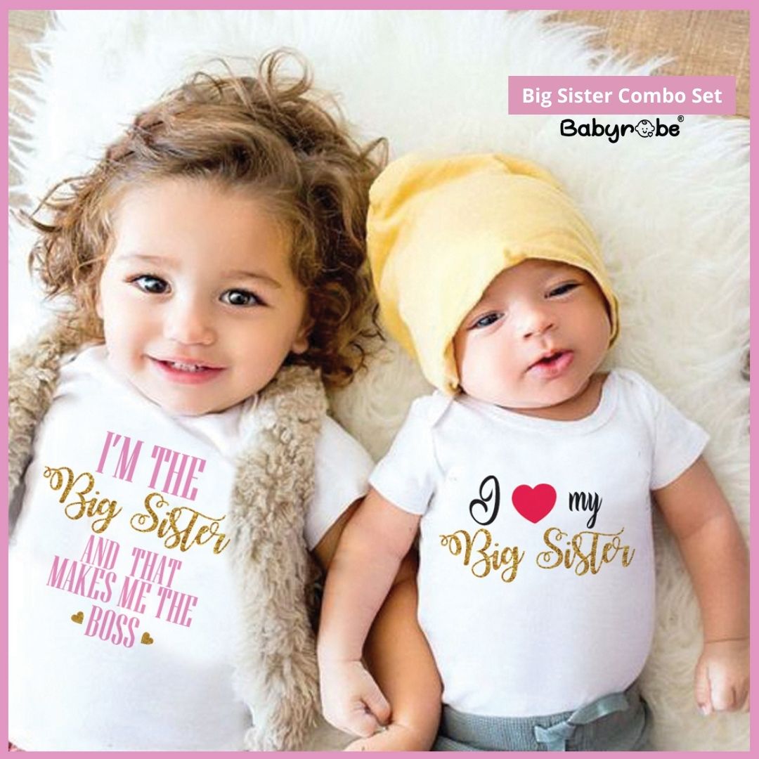 "Soft and comfortable baby onesie & T-Shirt with custom name and combo set."