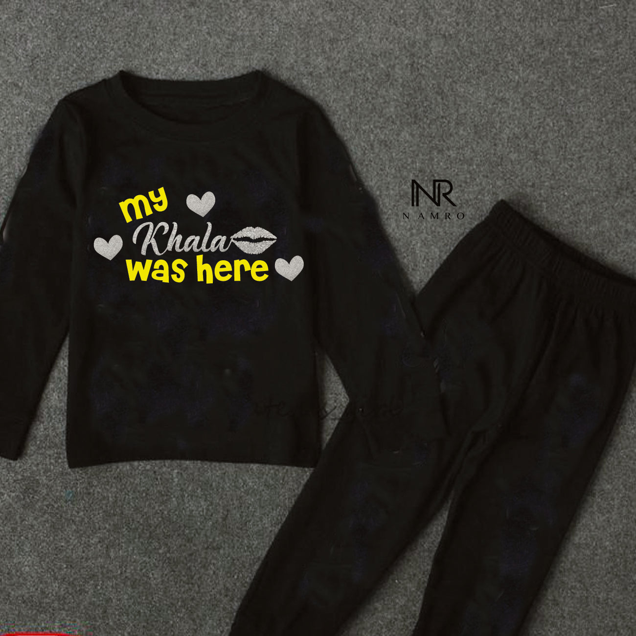 "Customizable baby jumpsuit with fun illustrations and tailored fit"
"Baby dress cute khala design "
Personalized your baby's name.