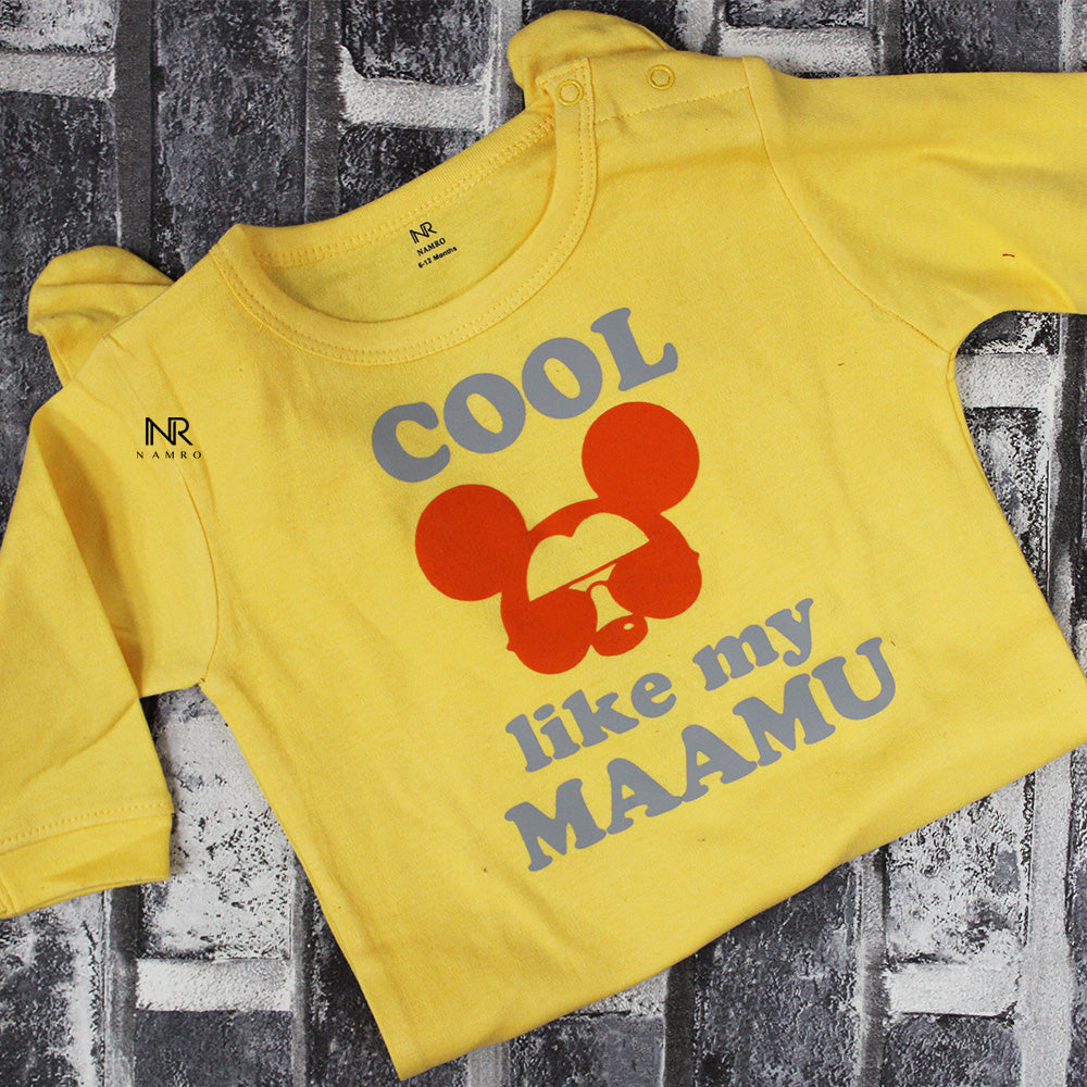 Cool Like My Maamu (0-3 months Woollen Jumpsuit)