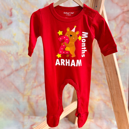 Personalized Baby Jumpsuit  – Soft, cozy Jumpsuit  customized with your baby’s name .Perfect for newborns and gifts!