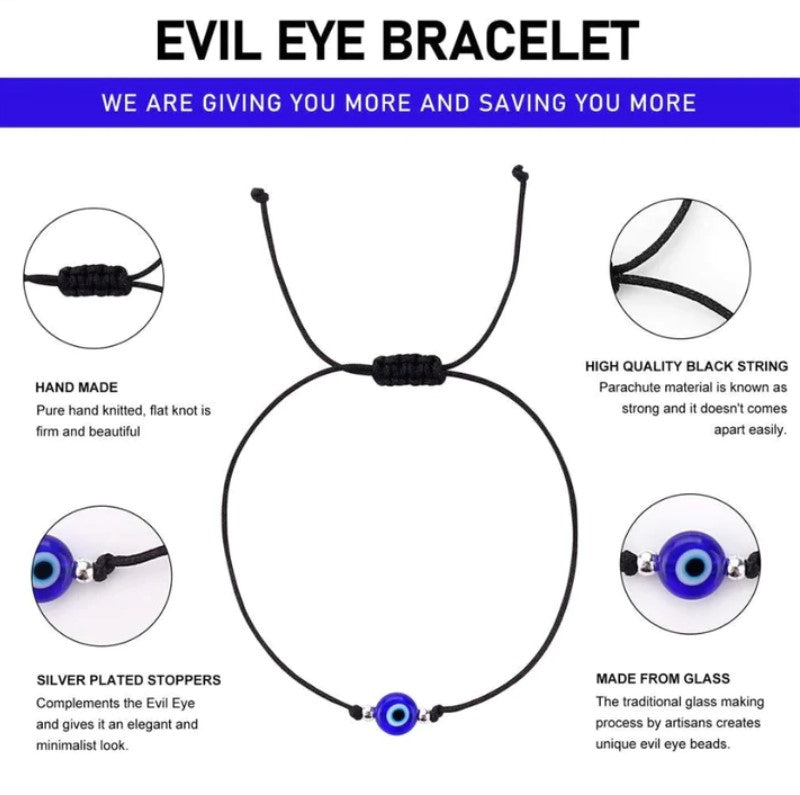 "Soft baby evil eye bracelet."