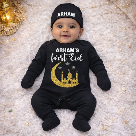 4 Pcs Custom Name First Eid Set