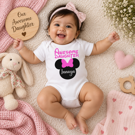 Custom Name Awesome Daughter