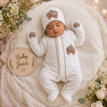 Champagne Bow Luxe Set