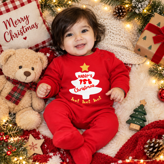 Custom Name First Christmas Ho! Ho! Ho!