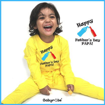 "Celebrate Father's Day with a personalized T-Shirt & Pajama Set."