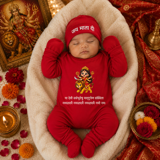 जय माता दी 🙏 4 PCs Jumpsuit Set.