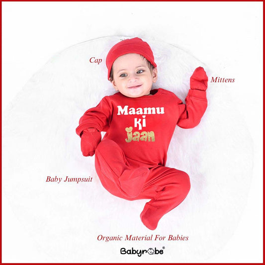 "Soft and comfortable baby jumpsuit set  with custom name and design."