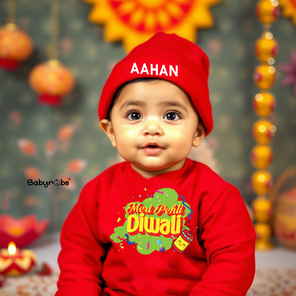 "Soft and comfortable baby jumpsuit  Set with custom name."