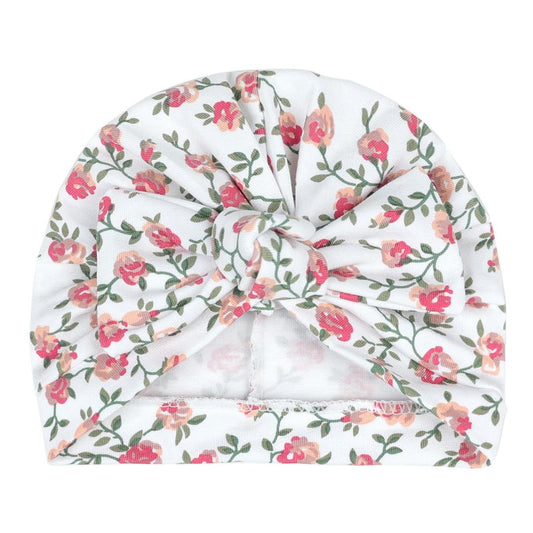 Floral Baby Turban Cap