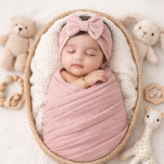 3 piece New Born Swaddle Set