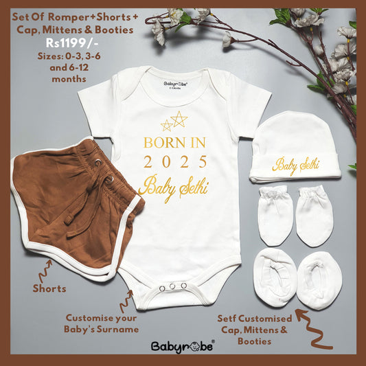 Born In 2025 Onesie Set