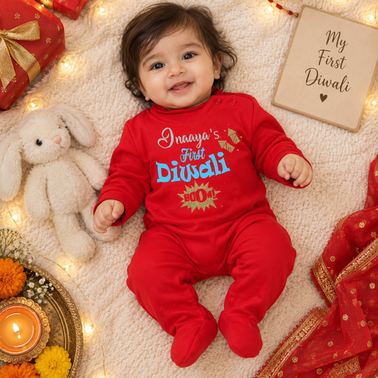 Custom Name First Diwali Boom
