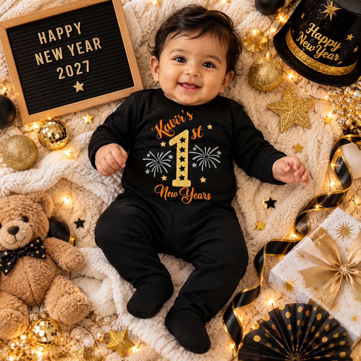 Custom Name First New Year