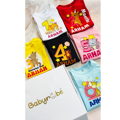 Birthday Baby Romper – Celebrate your little one’s milestone with a custom birthday onesie featuring their name and age.