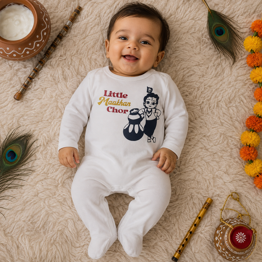 Little Maakhan Chor- Custom Baby Name (At The Back)
