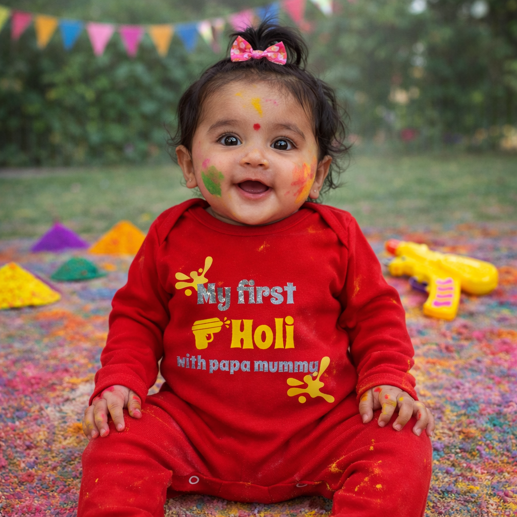 My First Holi With Papa Mumma