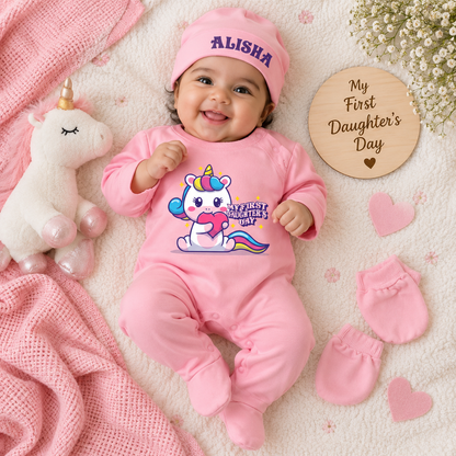 My 1st Daughter's Day Unicorn (Jumpsuit Set)