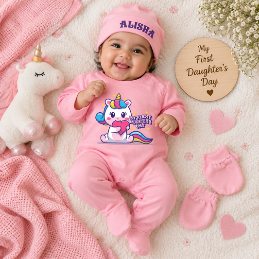 My 1st Daughter's Day Unicorn (Jumpsuit Set)