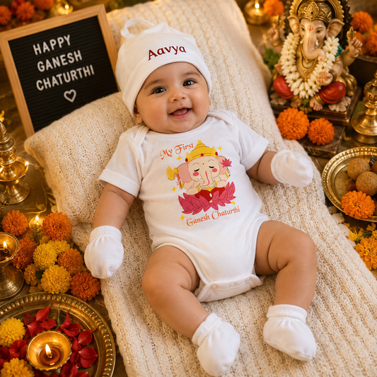 My First Ganesh Chaturthi (Onesie Set)
