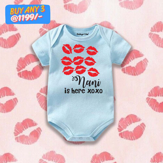 Naani Is Here XoXo Onesie