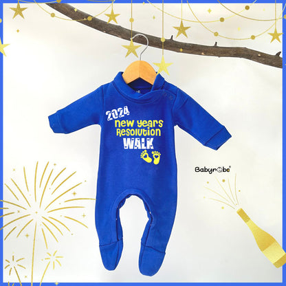 "Soft and comfortable baby Weellon jumpsuit with custom name." 
