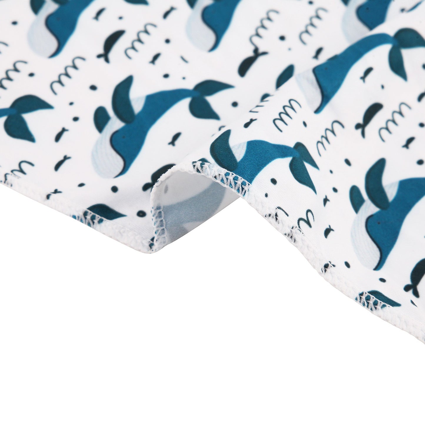 Baby Whale Swaddle & Bow Set