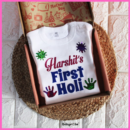 Baby's  FIRST HOLI (Custom Name)