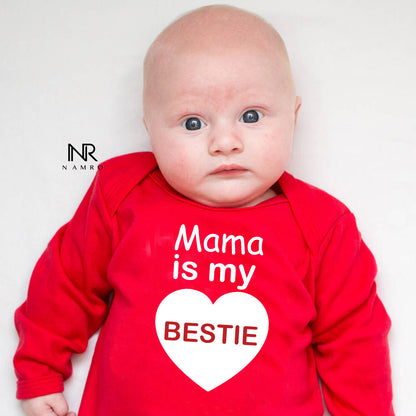 "Soft and comfortable baby jumpsuit with custom name."