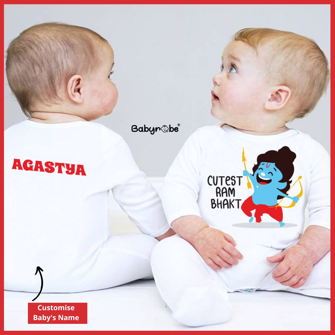 "Soft, cozy Jumpusit customized with your baby’s name."