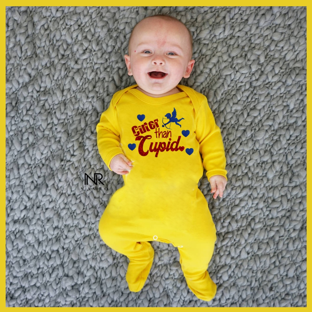 "Sweet custom name jumpsuit for celebrating valentine's day."
