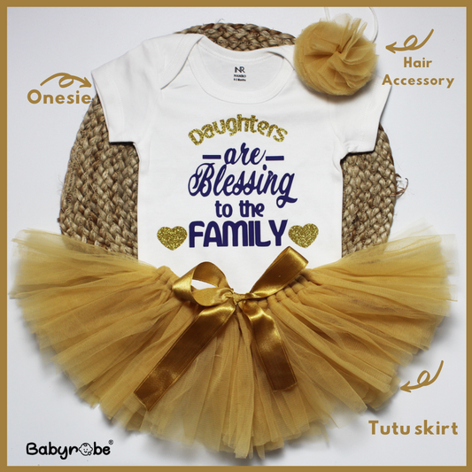 Daughters Are Blessing (Onesie+Tutu Skirt)