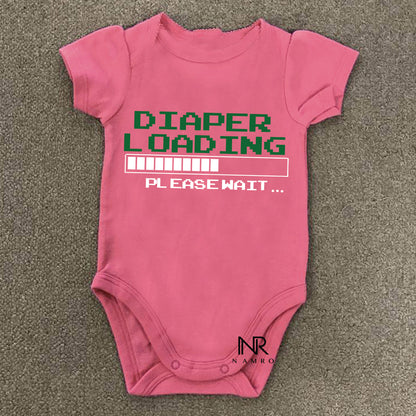 Organic cotton baby onesie,"Custom baby onesie with custom message and colorful design