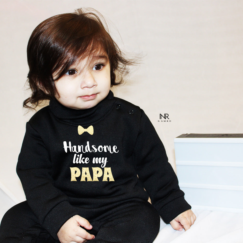 
" baby weellon jumpsuit with a custom graphic and soft warmful fabric."