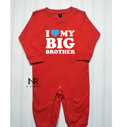 'Soft and comfortable baby Red jumpsuit with name."