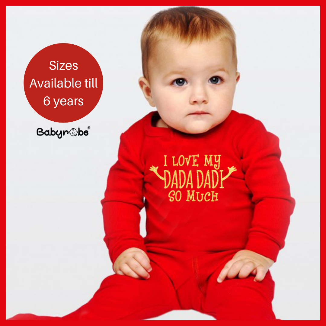 "Personalized baby jumpsuit with custom name and playful design."