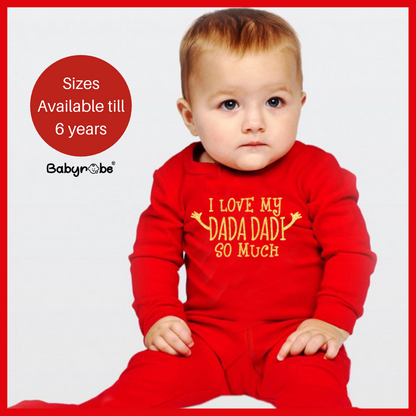 "Personalized baby jumpsuit with custom name and playful design."