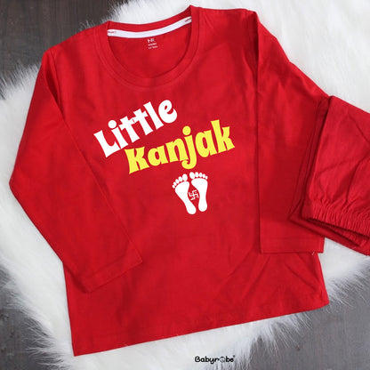 "Personalized T-Shirts & Pajama set for Navratri with custom name."
