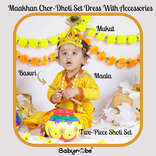 "Soft and comfortable Dhoti Set Dressfor baby for baby."