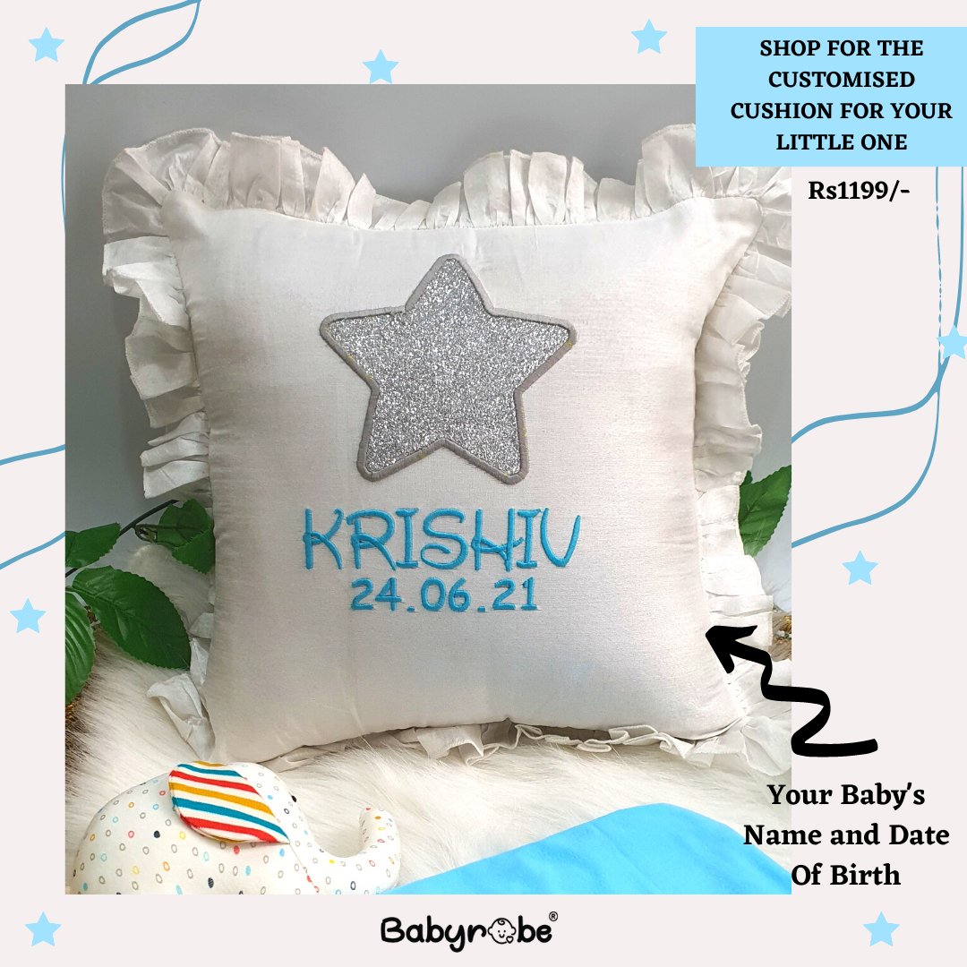 Customised Embroidered Gift Box (Cushion + Sleepsuit)