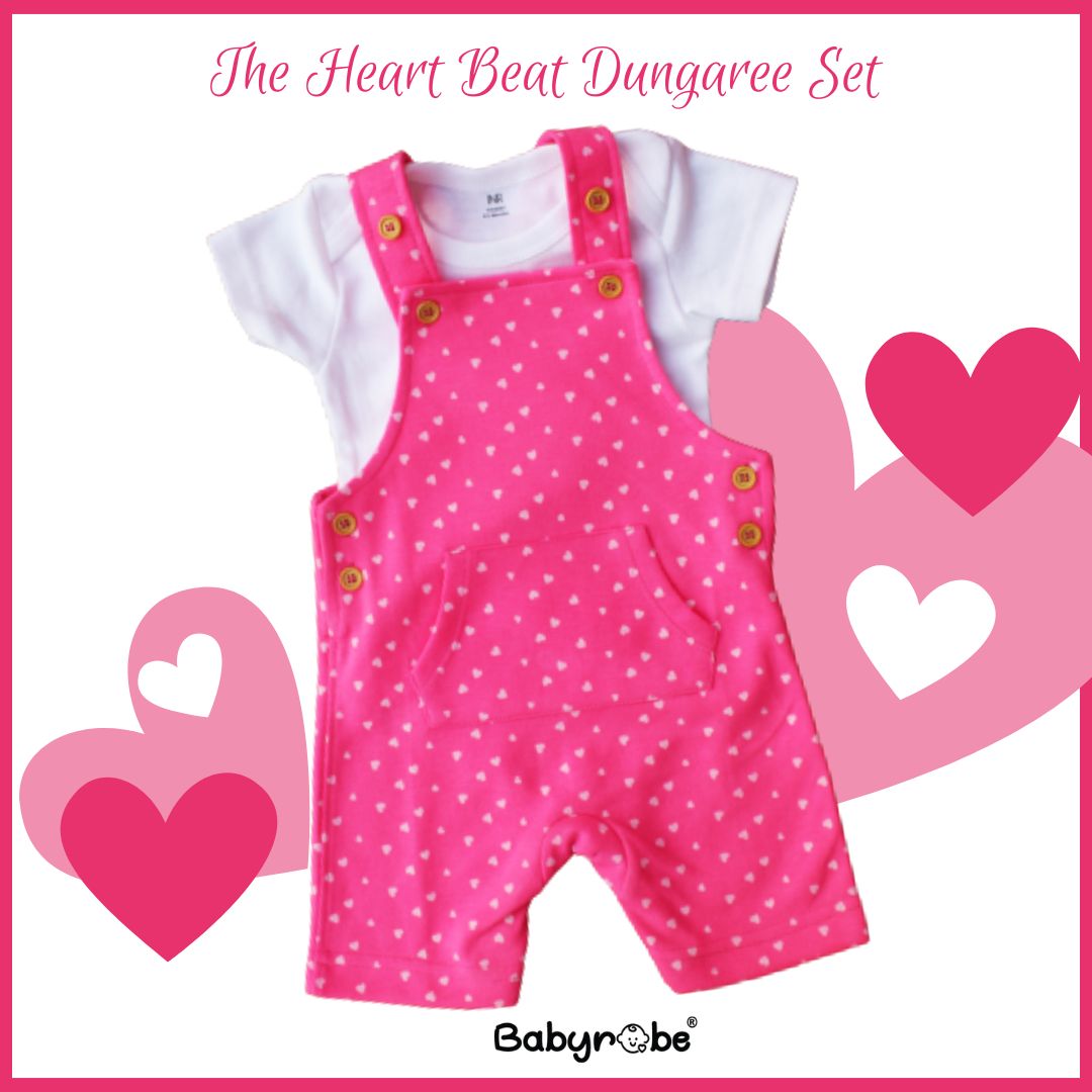 "Soft and comfortable baby onesie & Dungaree Set."