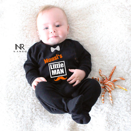 Maasi's Little Man (0-3 months Woollen Jumpsuit)