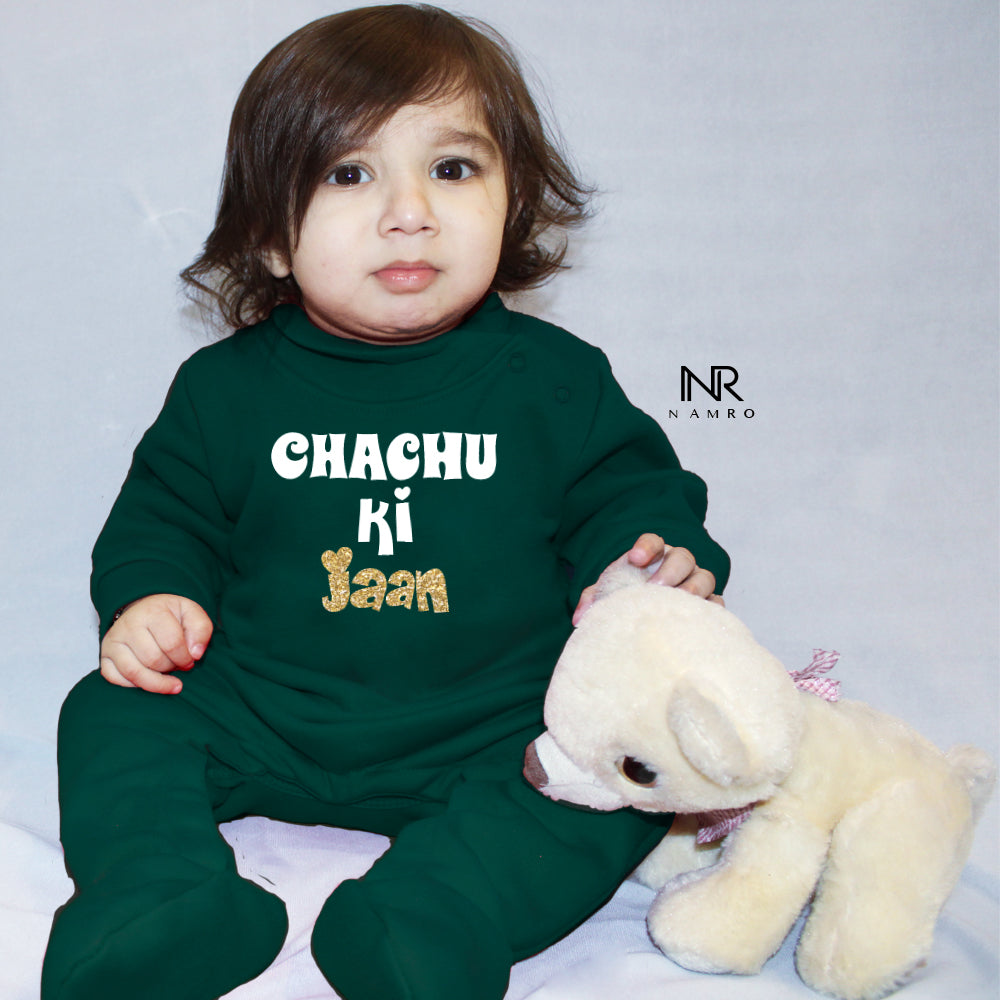 Chachu Ki Jaan (0-3 months Woollen Jumpsuit) – Baby robe by namro
